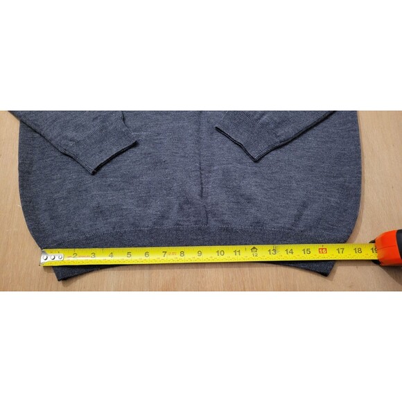 Lacoste Pure Wool Knit 1/4 Zip Pullover Sweater Gray Size Large Mens NWT - Picture 13 of 14